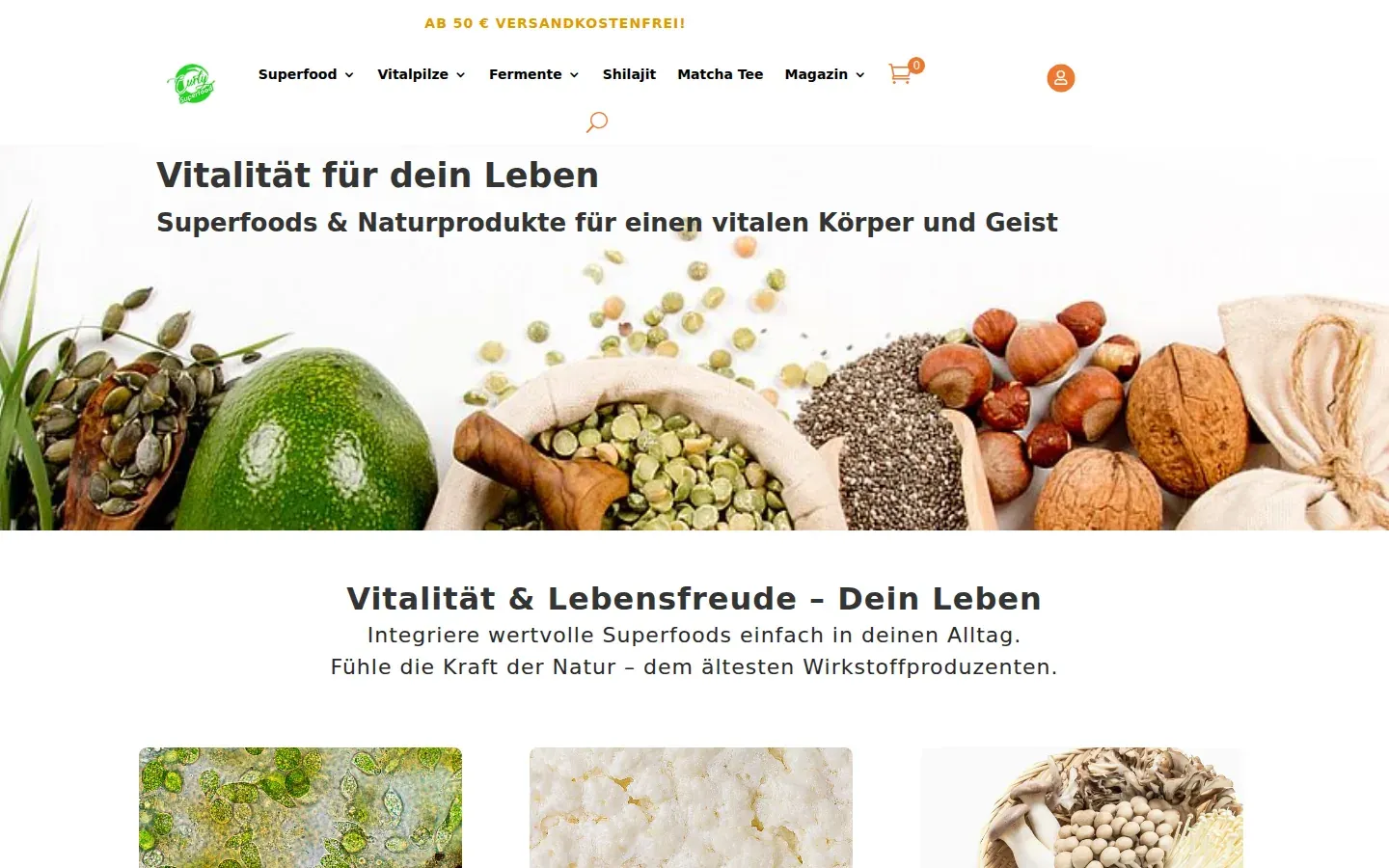 Curly Superfood: Startseite
